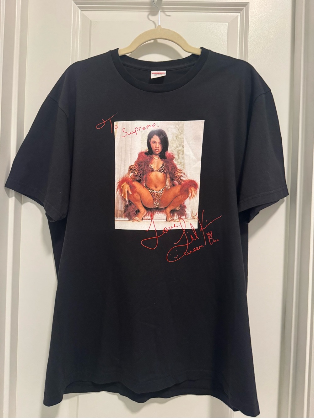 Supreme Black Graphic T shirt -Lil Kim